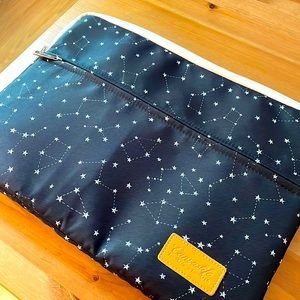 Black constellation laptop sleeve